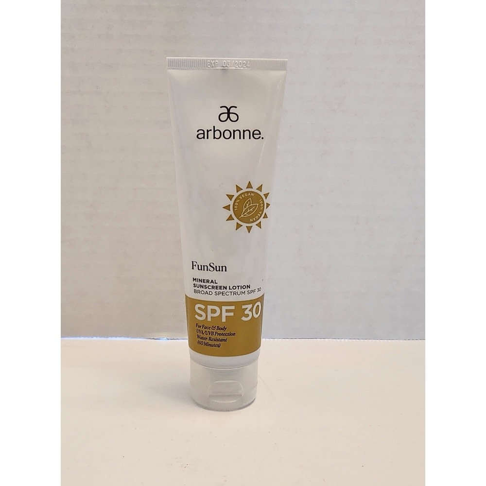 Arbonne Fun Sun MINERAL SUNSCREEN LOTION SPF 30 -5 Oz Sealed No Box